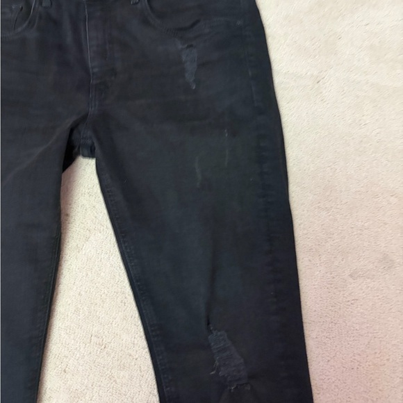 Zara Distressed Black Skinny Jeans - Picture 3 of 5